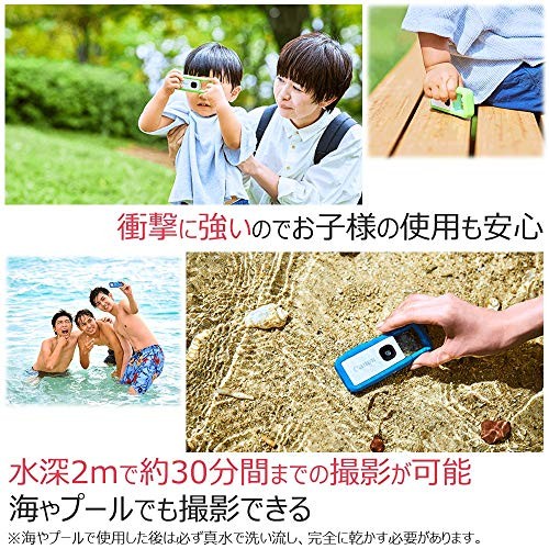 Canon Camera iNSPiC REC Blue (Small/Waterproof/Durable) Asobi Camera FV-100 BLUE - Picture 5 of 7