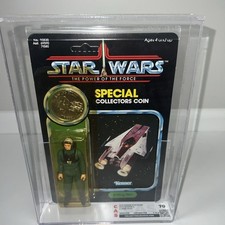 Vintage Kenner Star Wars Carded POTF 92 Back A-Wing Pilot Action Figure CAS70