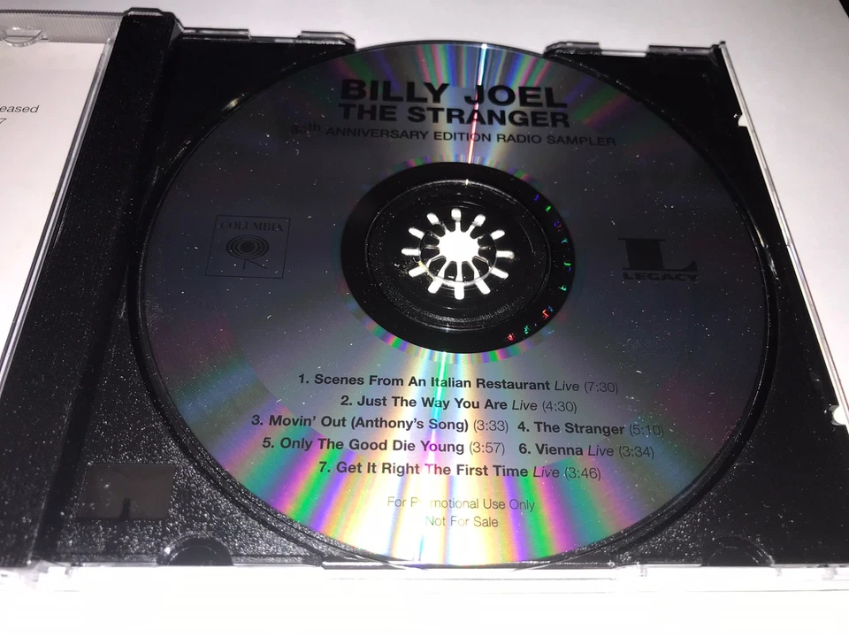 Billy Joel The Stranger 30th Anniversary Edition Radio Sampler Cd Foto 3 de 4