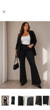 Good American Good Legs Flare Women's Size 22 Black Cotton Blend Denim Jeans
