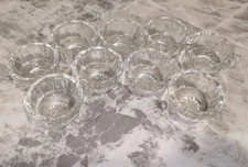 Antique (9)Open Salt Cellars 10Panel Starburst Daisy + FREE Cut💎 CELLAR  G1002