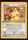 Pokemon MEOWTH 62/82 - 1st Edition Team Rocket - - NEAR MINT/MINT