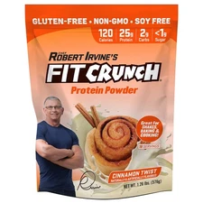 Cinnamon Protein Supplement Powder 1.5 Lb High Protein Low Sugar Vanilla Flavor