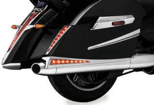 Extensiones de alforja LED Kuryakyn - Cromo moto bicicleta de calle 7170 kur7170 Foto 4 de 4