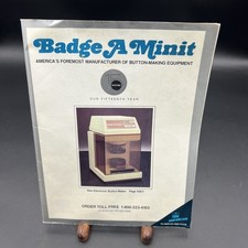 Badge A Minit Button Making Equipment Catalog 1987 Order Form Designs Ideas Zine