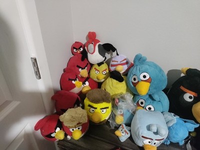 Angry Birds Rio Space Birds & Pigs Plush Lot Small 6-14 in 2011 Multicolor