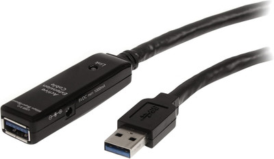 16.4Ft Active USB 3.0 (5Gbps) Extension Cable with AC Power Adapter - Shielded -