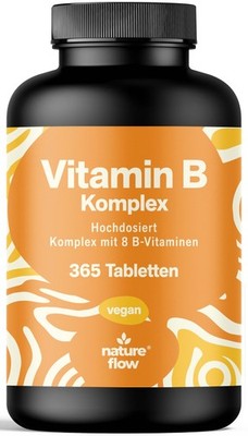 Vitamin B Komplex hochdosiert 365 Tabletten Mit 8 B Vitaminen (B1 B2 B3 B5 B6 B7