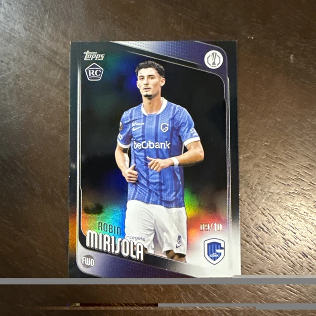 2025/26 Topps UEFA Club Competition Robin Mirisola Black 9/10 KRC Genk #26