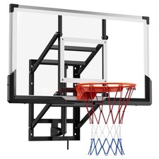VEVOR Wall Mount Basketball Hoop 54-inch PC Backboard 0.11 inch Backboard
