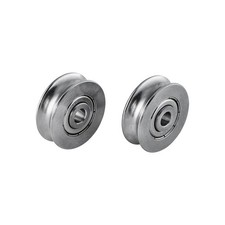 Stainless Steel 5mm Deep U Groove Ball Bearings Pack of 2, Pulley Bearing Whe...