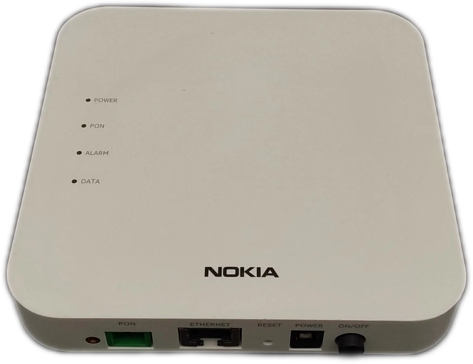 Nokia XS-010X-Q Optical Network Terminal Modem Router With Power Supply Adapter - Image 3 of 4