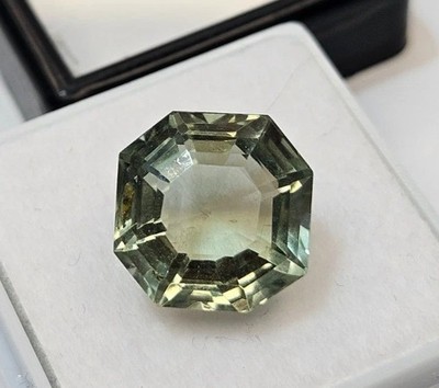 Hexagon Cut Mint Green Tourmaline 7+ Ct Loose CERTIFIED Gemstone For Ring Making