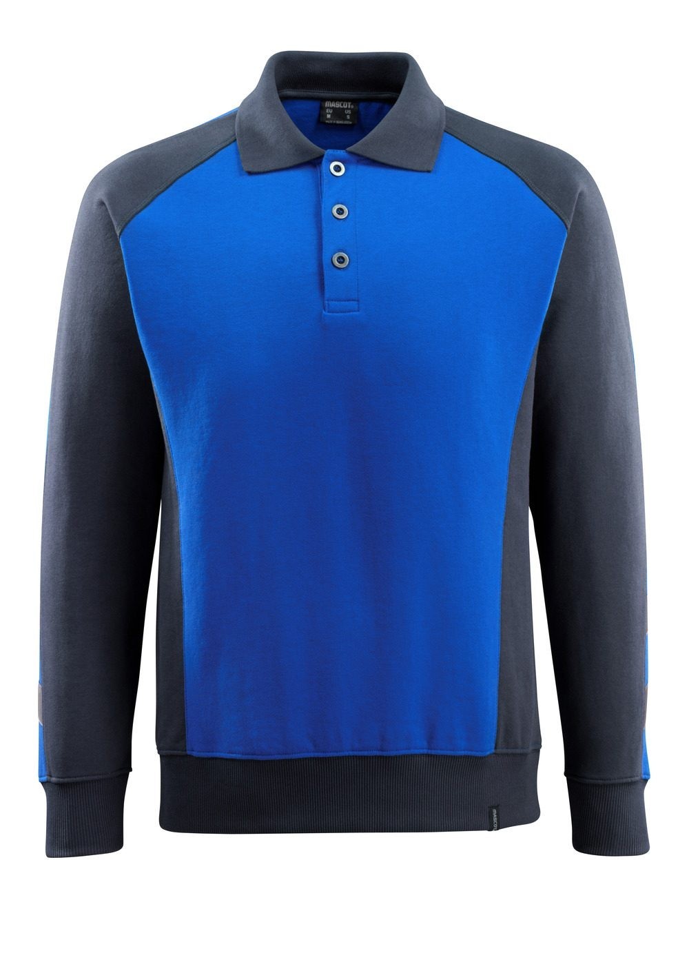 Mascot Unique Mens Polo Sweatshirt - Azure blue/Black - M