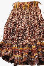 Lucky Brand Women’s Multicolor Geometric Button Sundress Round Neck M