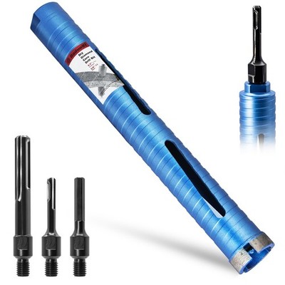 1 3/4'' Dry Core Drill Bit 5/8''11 Thread With 3 Adapters Included Sds Plus Sds M