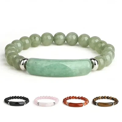 Handmade Stone Beaded Healing Bracelet Bangle for Women Men Jewellery - Image 1 of 4