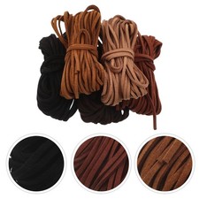 5 Rolls Necklace Making Rope Suede Cord for Jewelry Bracelet Necklaces Fabric