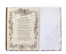 Wedding Handkerchief Poetry Hankie - Options for Entire Wedding Party  Famil...