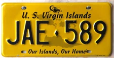 US VIRGIN ISLANDS - ST JOHNS - CARIBBEAN  ISLAND license plate  2000  PICK ONE