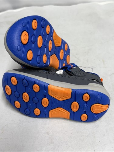 Sandalia de agua Stride Rite Wade 2.0 azul gris nueva en caja niño pequeño talla 8 - Imagen 4 de 6