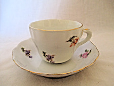 Alt Schönwald  ,  Mokkatasse , Streublumen mit Goldrand