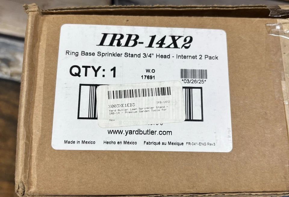 Soporte para rociadores de 3/4' para mayordomo de patio, rociadores con base de anillo de metal ajustable - Foto 2 de 4