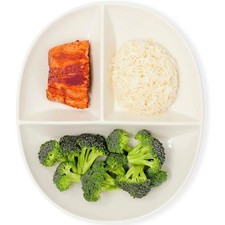 Uba Portion Control Plate PORCELAIN for Adults for Healthy Diet 1