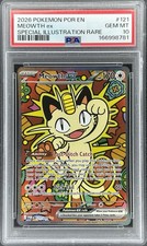 2026 Pokemon Perfect Order Meowth EX Special Illustration Rare #121/088 (PSA 10) on eBay