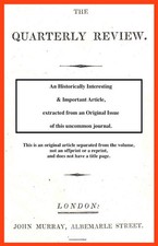 THE HISTORY OF THE BRITISH ARMY. AN UNCOMMON ORIGINAL ARTICLE FROM THE QUARTERLY