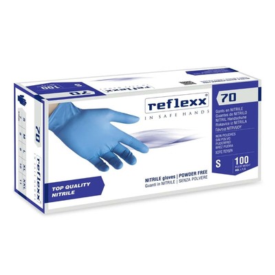 Guanti In Nitrile Blu Monouso, Senza Lattice E Senza Polvere, 100 Pezzi – Taglia XL, Ideali Per Alimenti, AQL 1.5, Confezione Da 1