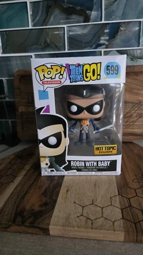 Funko Pop! Television #599 Robin with Baby Hot Topic Exclusive Teen Titans Go!