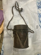 Original WWI German Gas Mask Canister With Sling WW1 M17 M18