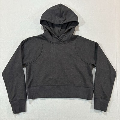 LULULEMON Size 4 Loungeful Cropped Hoodie *Sparkle Black | eBay