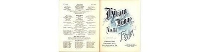 Hiram Lodge No. 81 Masonic Program Philadelphia PA 1946 Masonic Freemason