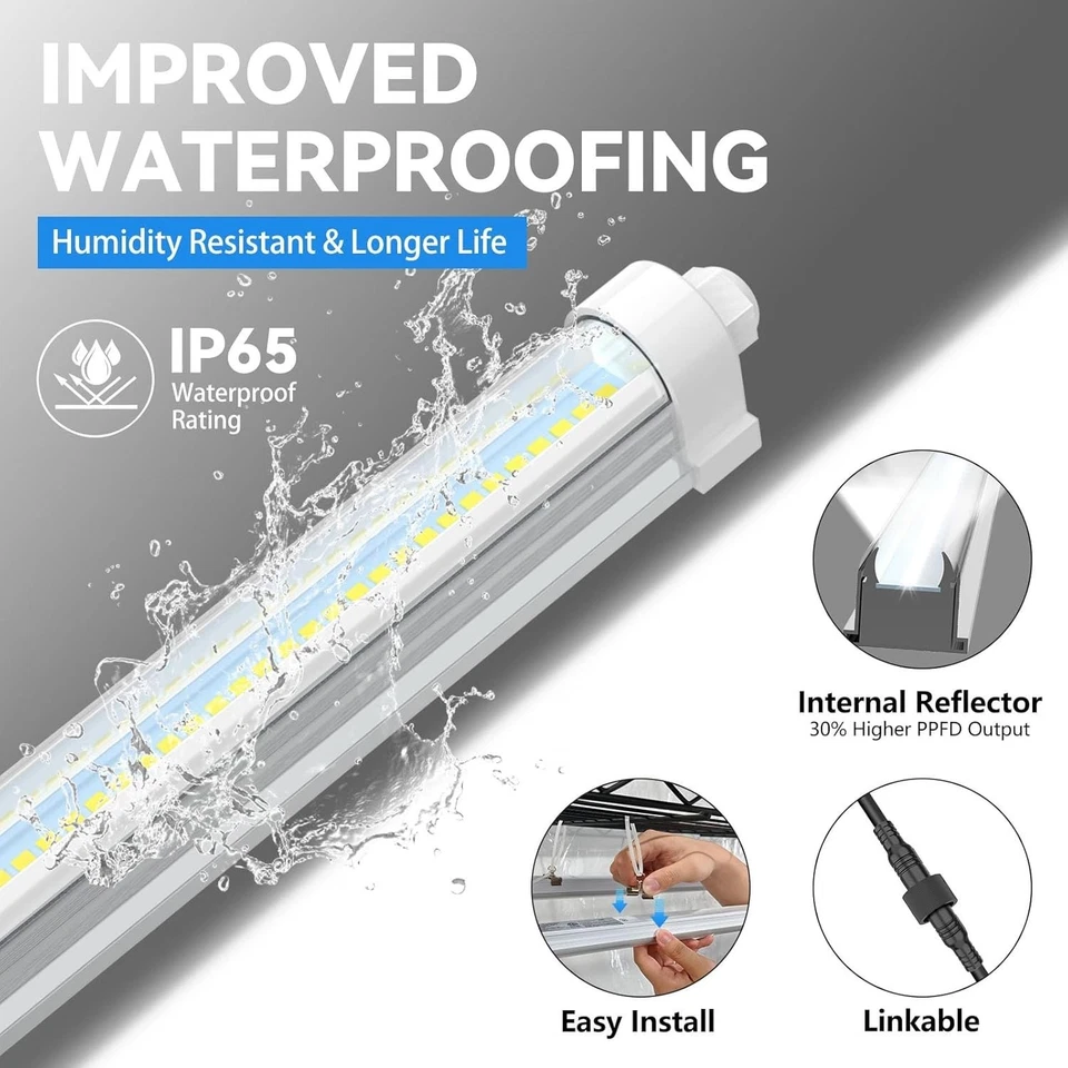 Invernadero interior rodante 8 3 pies 36 W luces de cultivo LED tienda de cultivo para inicio de semillas Foto 4 de 4