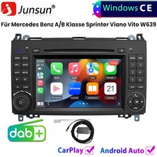 F&uuml;r Mercedes A/B Klasse Sprinter Viano Vito W639 Carplay CD DVD DAB+ Autoradio