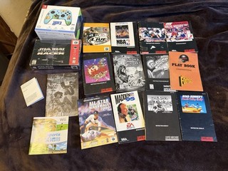 Nintendo BOX AND MANUAL ONLY LOT Super Nintendo N64 Wii Authentic