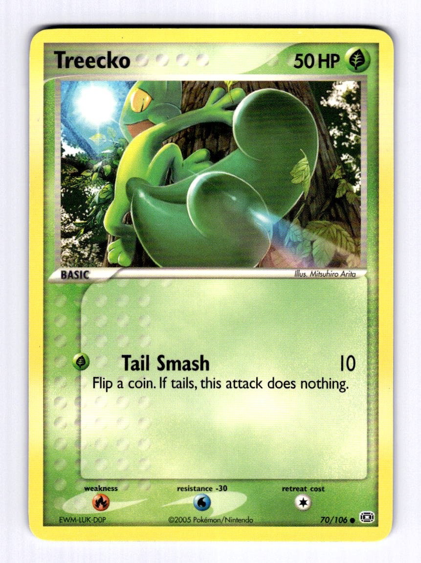 Treecko Emerald #70 (2005) Common NM Pokemon
