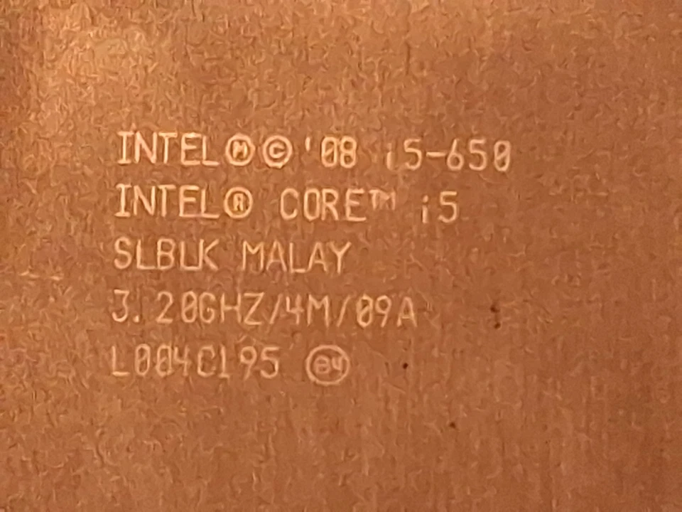 processor Intel Core i5-650 / 3.20 ghz / socket 1151 - Image 2 of 3