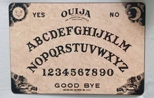 Lg 22" x 15"  1940s/50s Ouija Board William Fuld Pre Parker Bros Planchette Box 