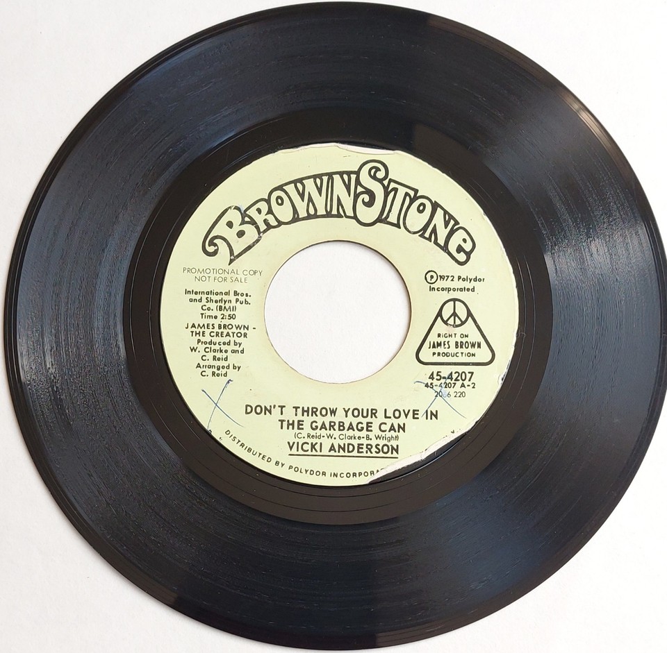 Vicki Anderson "Dont Throw Your Love In The Garbage Can" US 1972 7