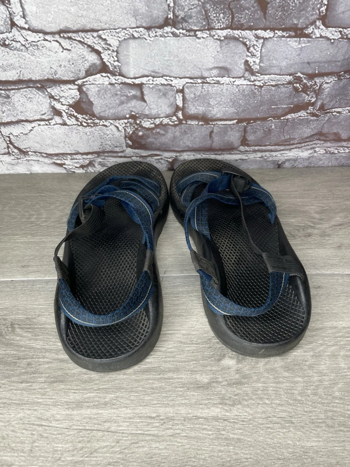 Мужские пляжные сандалии Chaco синие нейлоновые синтетические с петлей на носке с ремешками размер 10 М США/43 ЕС - Изображение 4 из 4