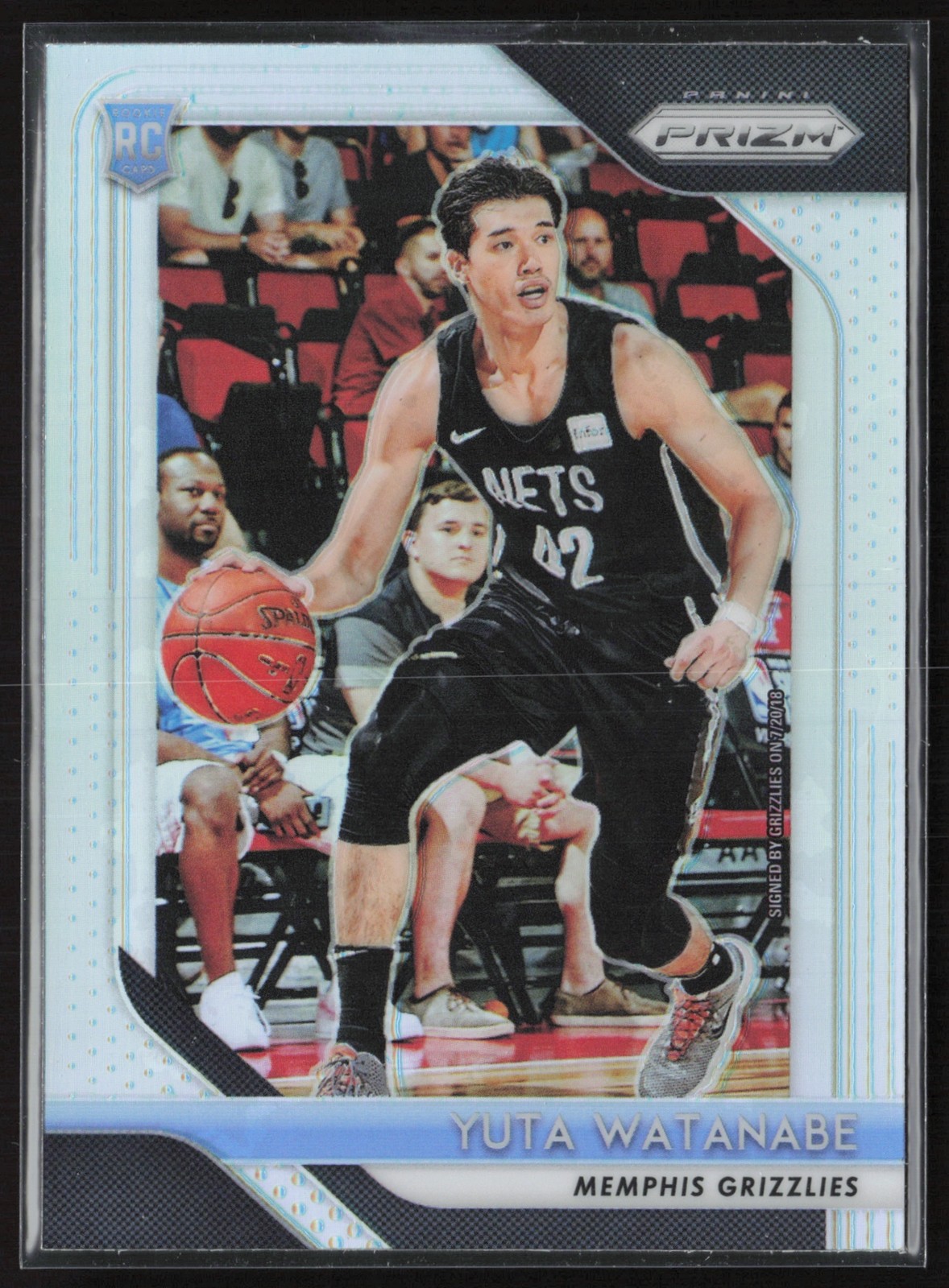 2018-19 Panini Prizm Yuta Watanabe Prizms Silver Memphis Grizzlies #146 RC