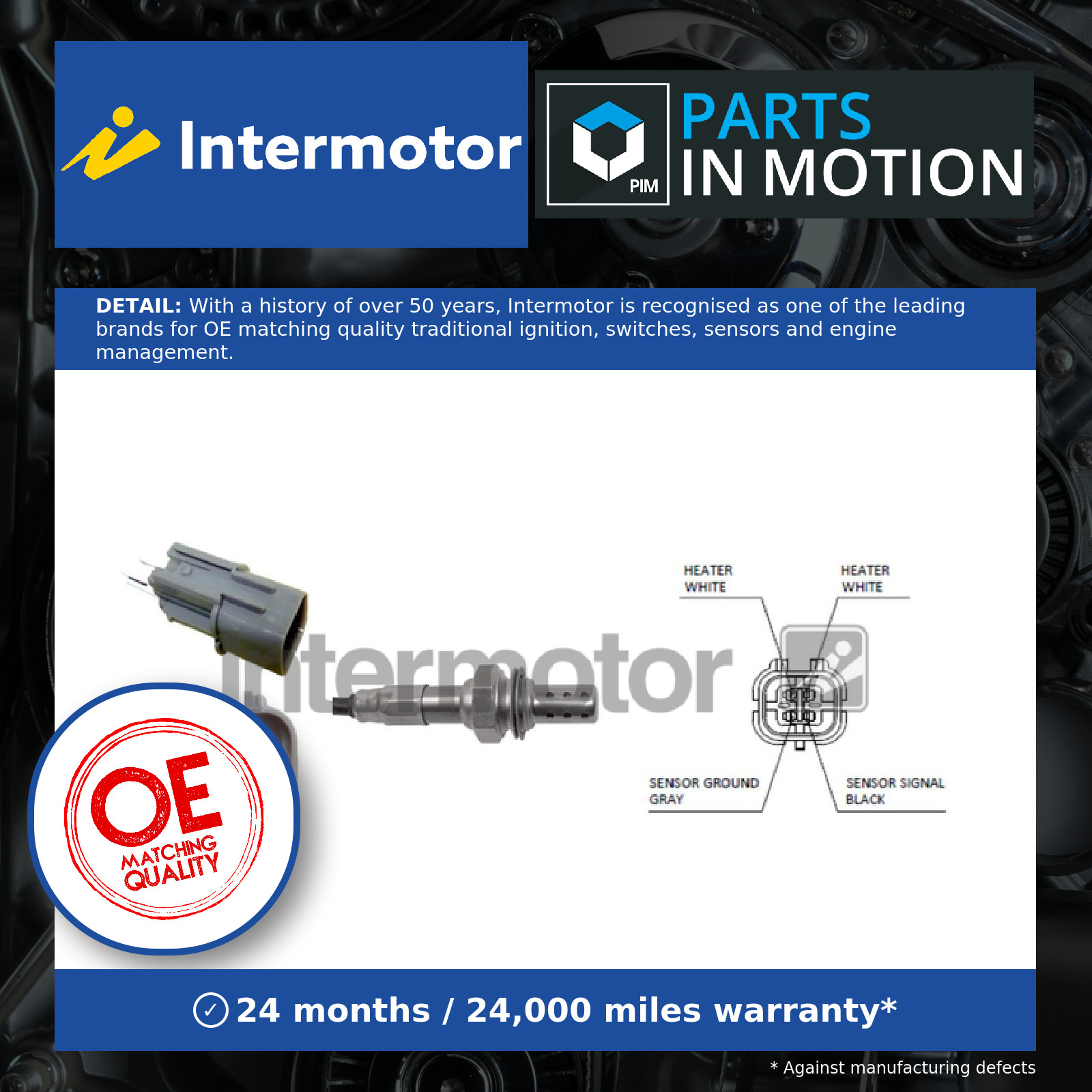 Lambda Sensor 64875 Intermotor Oxygen 3921003030 392102B310 392102B320 Quality - Image 3