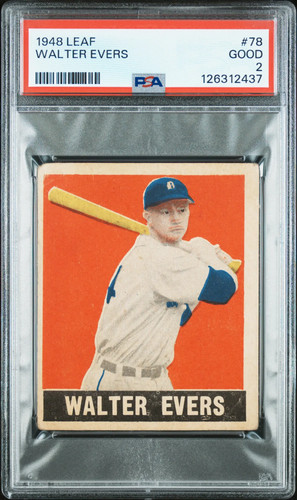 Walter Evers #78 1948 Leaf card