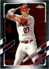 2021 Topps Chrome Baseball Card #27 Mike Trout