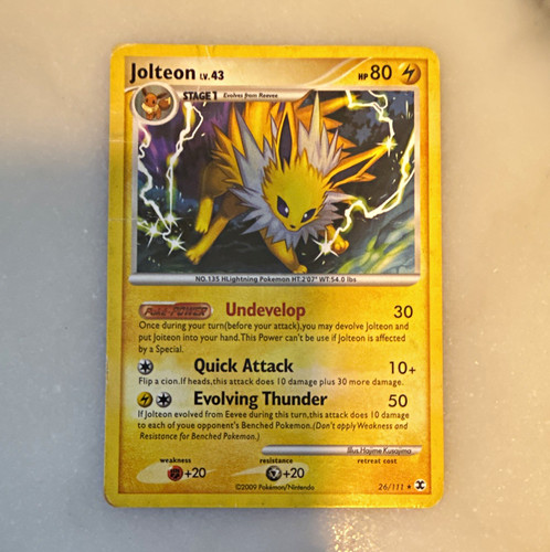 The Pokémon Company Pokémon TCG Rising Rivals Jolteon 26/111 Reg Rare EN 80HP