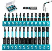 Torx Bit Set 25-Tlg S2-Stahl Mit Loch Magnetisch FüR Schlagschrauber T7-T40