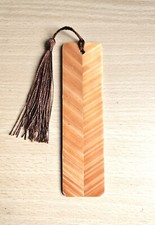 Marqueterie de paille  : marque pages en marqueterie de paille - fait main